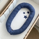 Protectie somn – Baby Nest Stars vafe albastru (6)